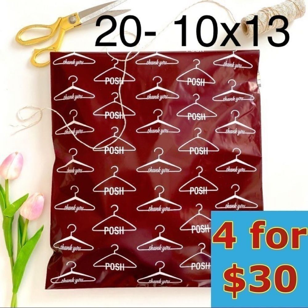 20- 10x13 Posh Hanger Poly Mailers